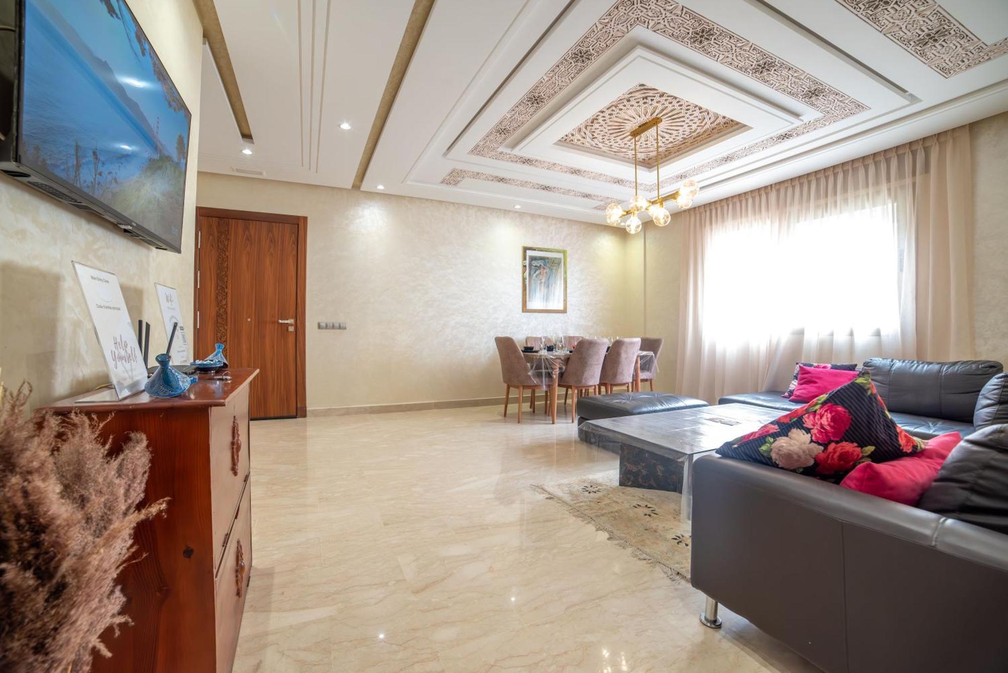 Luxury Seafront Apartment 101Sqm With Wi-Fi And Parking Agadir Esterno foto